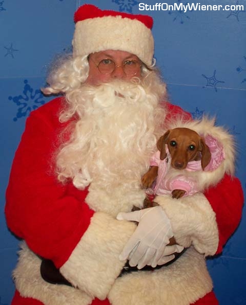 Brandee-Santa Brandee's first Santa Visit.