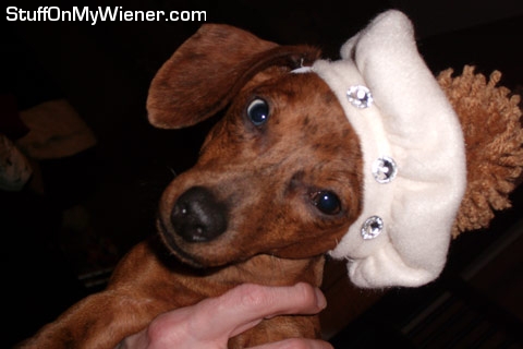 Brooklyn in her beret.