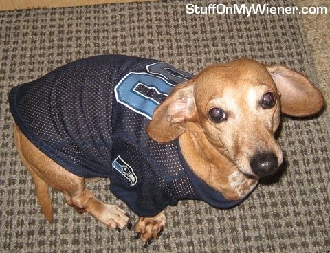 Sophie in a jersey.