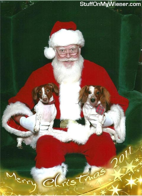 Kody Monster and Lilly Bug with Santa.